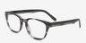 UAF-110190 Grey & Clear AcetateEyeglass Frames from EyeBuyDirect, Angle View
