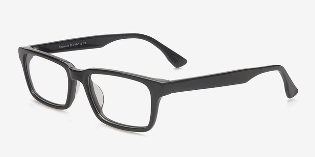 Tillamook Black AcetateEyeglass Frames from EyeBuyDirect, Angle View