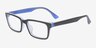 Tillamook Black & Blue AcetateEyeglass Frames from EyeBuyDirect, Angle View