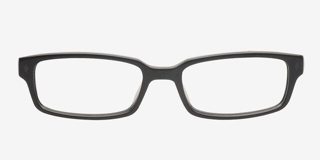 Keizer Black AcetateEyeglass Frames from EyeBuyDirect, Front View