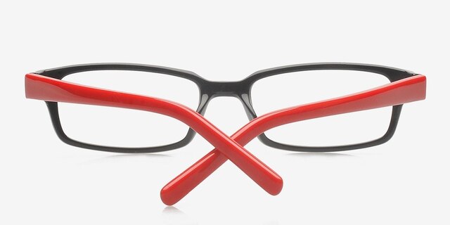 Keizer Black AcetateEyeglass Frames from EyeBuyDirect, Closed View