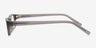 Keizer Grey AcetateEyeglass Frames from EyeBuyDirect, Side View