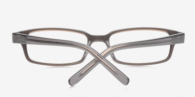 Keizer Grey AcetateEyeglass Frames from EyeBuyDirect, Closed View