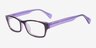 Mcminnville Purple AcetateEyeglass Frames from EyeBuyDirect, Angle View