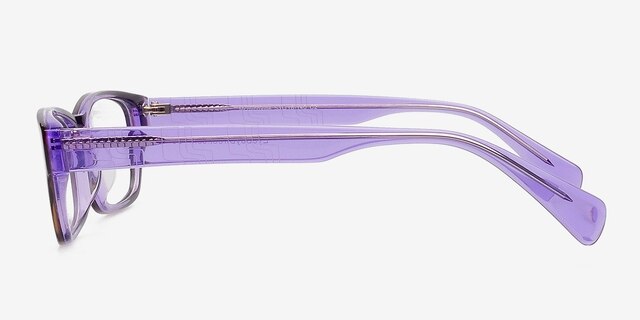 Mcminnville Purple AcetateEyeglass Frames from EyeBuyDirect, Side View