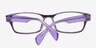 Mcminnville Purple AcetateEyeglass Frames from EyeBuyDirect, Closed View