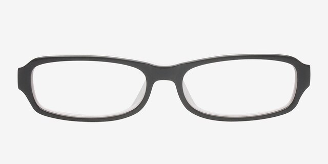 Newberg Black & White AcetateEyeglass Frames from EyeBuyDirect, Front View
