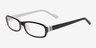 Newberg Black & White AcetateEyeglass Frames from EyeBuyDirect, Angle View