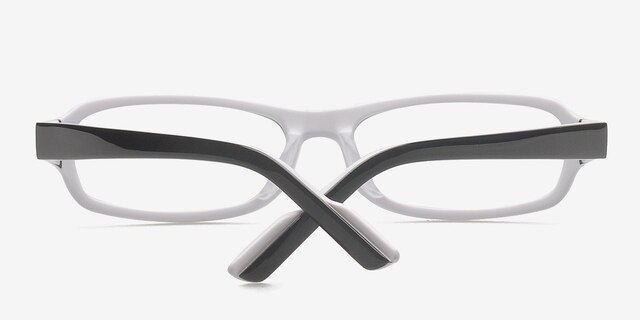 Newberg Black & White AcetateEyeglass Frames from EyeBuyDirect, Closed View