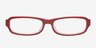 Newberg Red AcetateEyeglass Frames from EyeBuyDirect, Front View