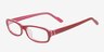 Newberg Red AcetateEyeglass Frames from EyeBuyDirect, Angle View