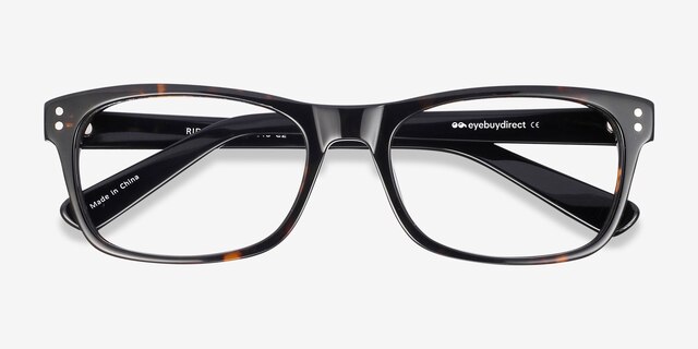 Ridge Écailles AcétateMontures de lunettes de vue d'EyeBuyDirect, Vue Rapprochée