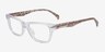 Tigard Clear AcetateEyeglass Frames from EyeBuyDirect, Angle View