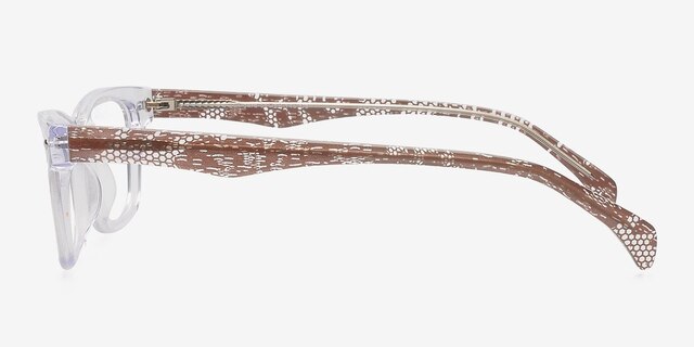Tigard Clear AcetateEyeglass Frames from EyeBuyDirect, Side View