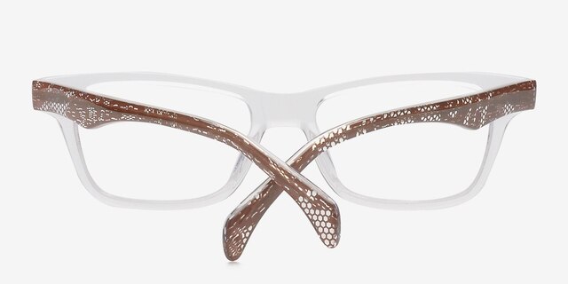Tigard Clear AcetateEyeglass Frames from EyeBuyDirect, Closed View