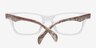 Tigard Clear AcetateEyeglass Frames from EyeBuyDirect, Closed View