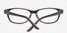 Oakgrove Black & Purple AcetateEyeglass Frames from EyeBuyDirect, Closed View