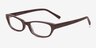 Carson Café AcétateMontures de lunettes de vue d'EyeBuyDirect, Vue d'Angle