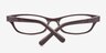 Carson Café AcétateMontures de lunettes de vue d'EyeBuyDirect, Vue Rapprochée