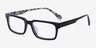 Dalles Black & Camouflage AcetateEyeglass Frames from EyeBuyDirect, Angle View