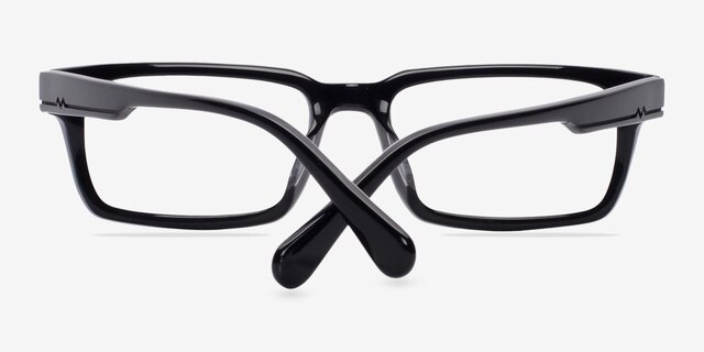 Dalles Black & Camouflage AcetateEyeglass Frames from EyeBuyDirect, Closed View