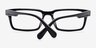 Dalles Black & Camouflage AcetateEyeglass Frames from EyeBuyDirect, Closed View