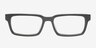Dalles Noir AcétateMontures de lunettes de vue d'EyeBuyDirect, Vue de Face
