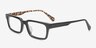 Dalles Noir AcétateMontures de lunettes de vue d'EyeBuyDirect, Vue d'Angle