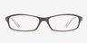 Albany Grey PlasticEyeglass Frames from EyeBuyDirect, Front View
