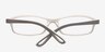 Albany Grey PlasticEyeglass Frames from EyeBuyDirect, Closed View