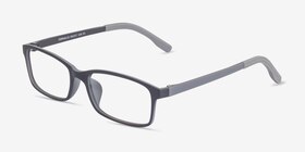 Corvallis Black Plastic Eyeglass Frames from EyeBuyDirect, Angle View