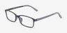 Corvallis Black PlasticEyeglass Frames from EyeBuyDirect, Angle View