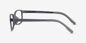 Corvallis Black Plastic Eyeglass Frames from EyeBuyDirect, Side View