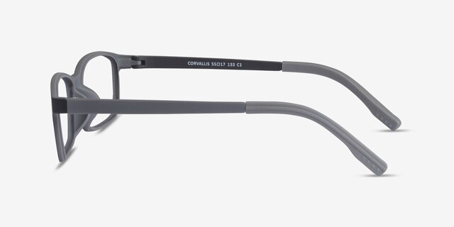 Corvallis Black PlasticEyeglass Frames from EyeBuyDirect, Side View