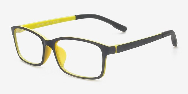 Corvallis Navy PlasticEyeglass Frames from EyeBuyDirect, Angle View