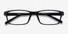Madras Black PlasticEyeglass Frames from EyeBuyDirect, Closed View
