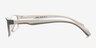 Madras Grey & White PlastiqueMontures de lunettes de vue d'EyeBuyDirect, Vue de Côté