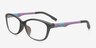 Veneta Black & Purple PlasticEyeglass Frames from EyeBuyDirect, Angle View