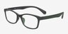 Dexter Black & Green PlasticEyeglass Frames from EyeBuyDirect, Angle View