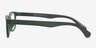 Dexter Black & Green PlasticEyeglass Frames from EyeBuyDirect, Side View