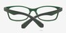Dexter Black & Green PlasticEyeglass Frames from EyeBuyDirect, Closed View