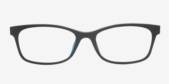 Dexter Black & Blue PlasticEyeglass Frames from EyeBuyDirect, Front View