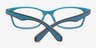 Dexter Black & Blue PlasticEyeglass Frames from EyeBuyDirect, Closed View