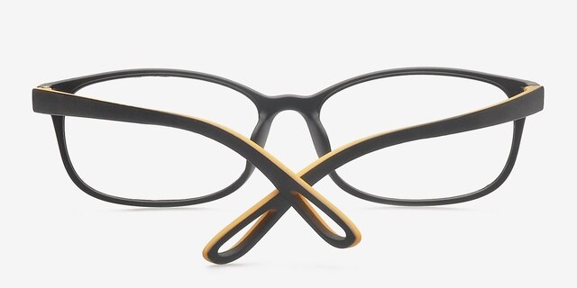 Sutherlin Black PlasticEyeglass Frames from EyeBuyDirect, Closed View