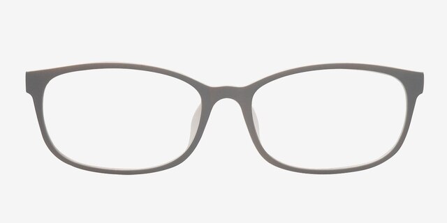 Sutherlin Grey & White PlasticEyeglass Frames from EyeBuyDirect, Front View
