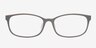 Sutherlin Grey & White PlasticEyeglass Frames from EyeBuyDirect, Front View