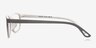 Sutherlin Grey & White PlasticEyeglass Frames from EyeBuyDirect, Side View