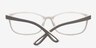 Sutherlin Grey & White PlasticEyeglass Frames from EyeBuyDirect, Closed View