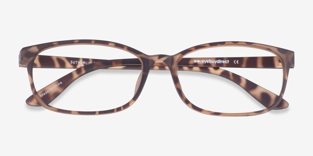 Sutherlin Écailles PlastiqueMontures de lunettes de vue d'EyeBuyDirect, Vue Rapprochée