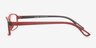 Prineville Black & Red PlasticEyeglass Frames from EyeBuyDirect, Side View